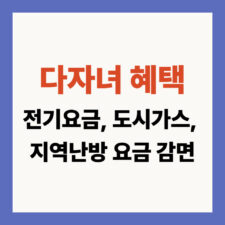 다자녀 혜택